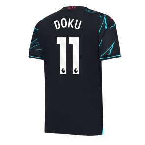 Manchester City Jeremy Doku #11 Replica Third Stadium Shirt 2023-24 Short Sleeve